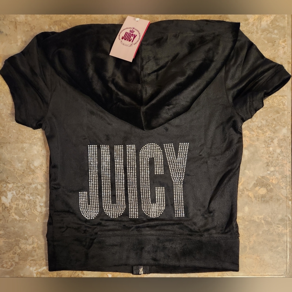 XS/S Juicy Couture OG Bling Velour Track Jacket Lounge Wear